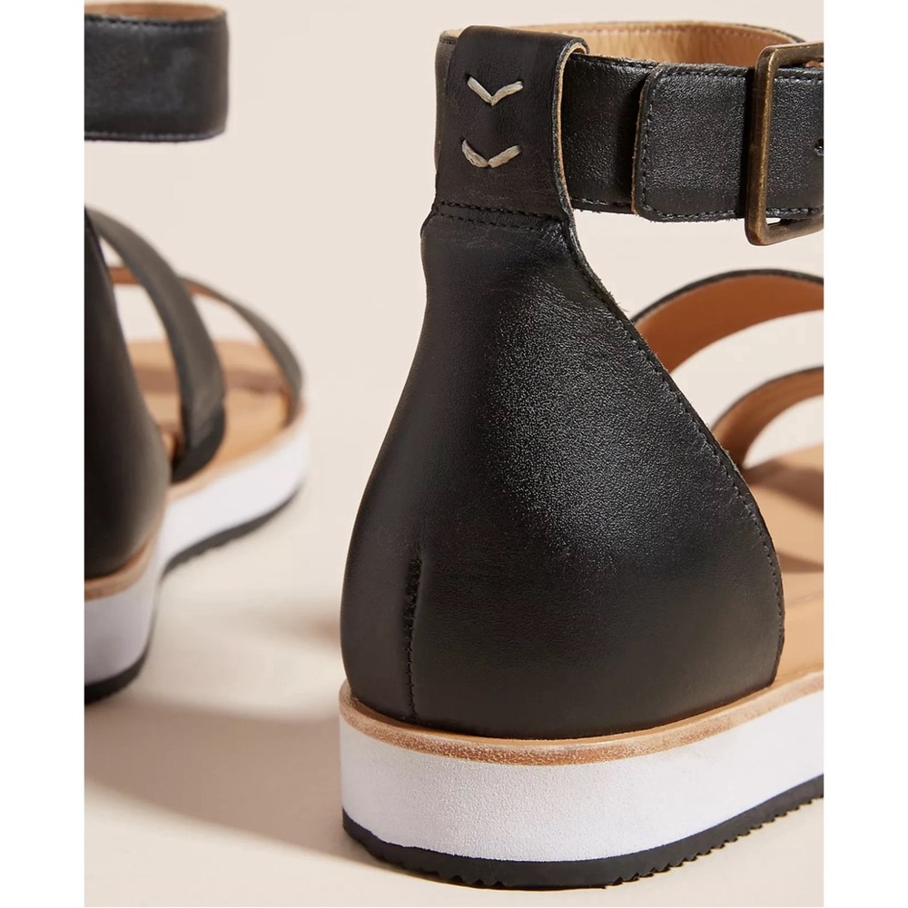 Anthropologie Soludos Cara Black Ankle Strap Sandals NWT Sizes 8, 10 - Picture 4 of 14